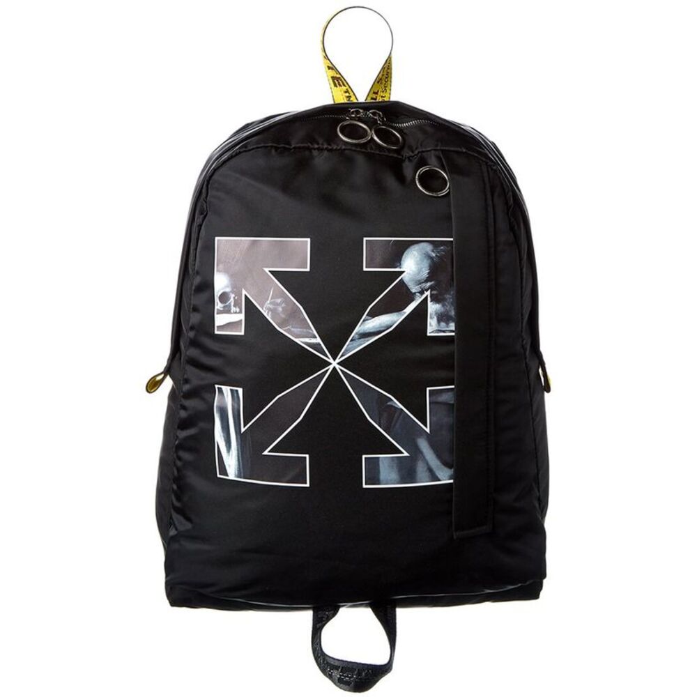 Off-White Arrows Easy Nylon Backpack, Black
